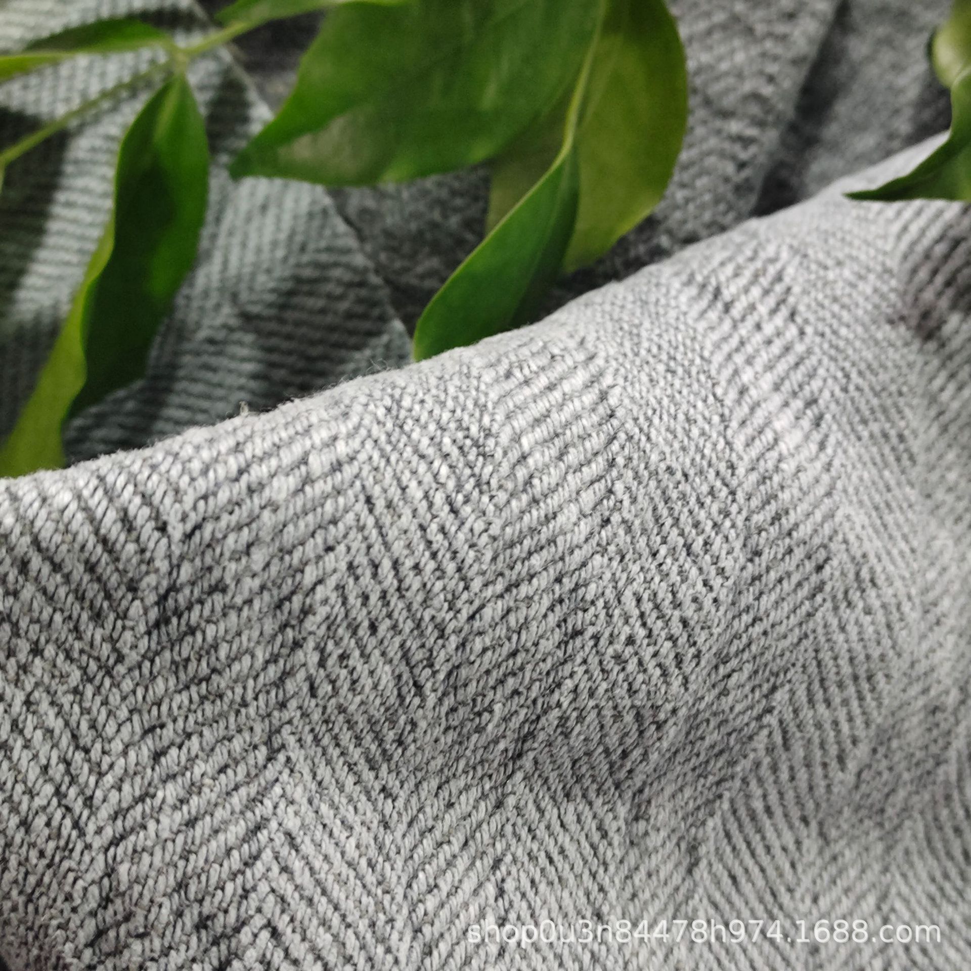 Picture of Pure Linen Herringbone Stone Washing Fabric, Linen Sofa Cloth, Sand Washing Material, Pure Linen Sand Washing Blanket Cloth
