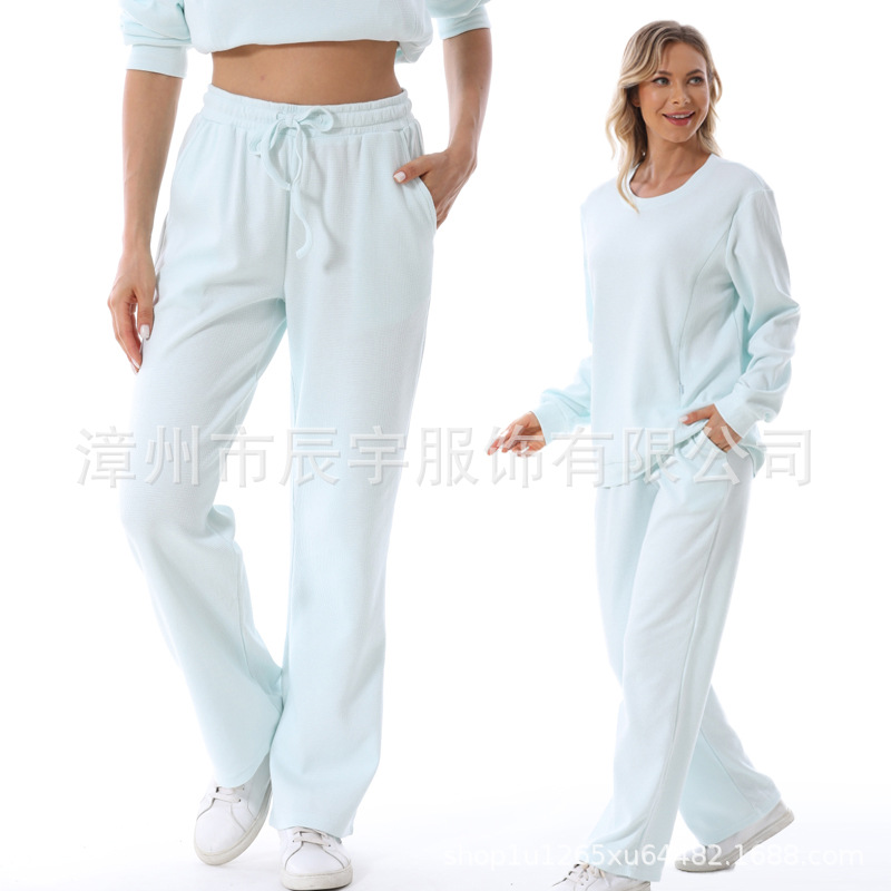 Picture of Pregnant Women's suit Fashion 2025 European and American Two-piece New Loose Out Spring and Autumn Pregnant Women's Breastfeeding Dress Home Simple