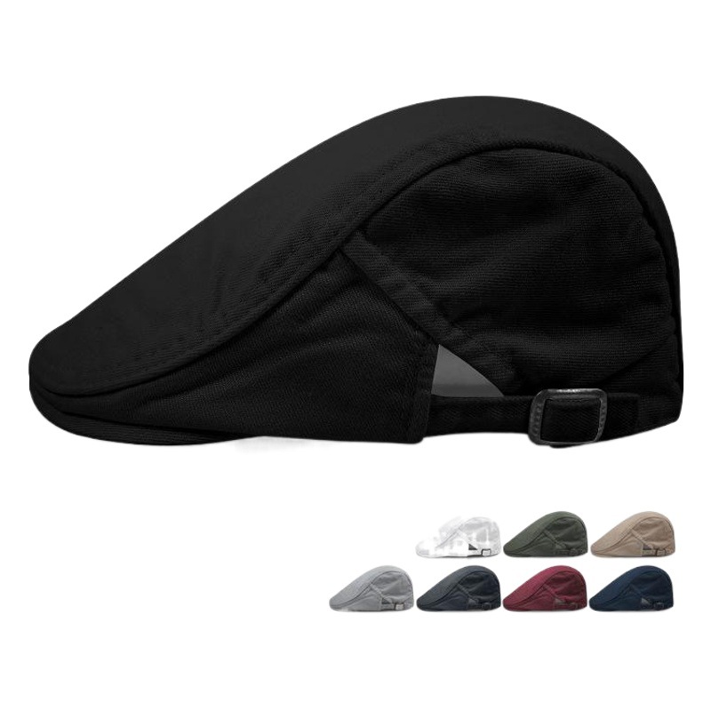 plus size Cotton Bailey Hat Men's Spring and Autumn Four Seasons Breathable Cap Women's Simple All-match Casual British Forward Hat