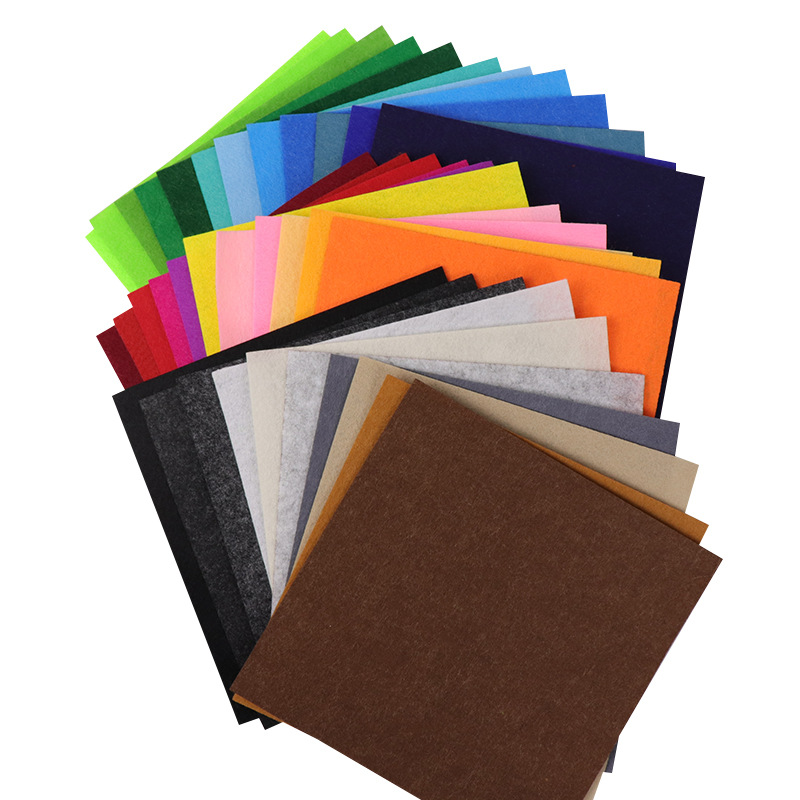 DIY Colorfulful Handmade Non-Woven Fabrics Industrial Felt Cloth Non-Woven Fabrics Handmade Paper-Cut Felt Cloth Weaving Wholesale