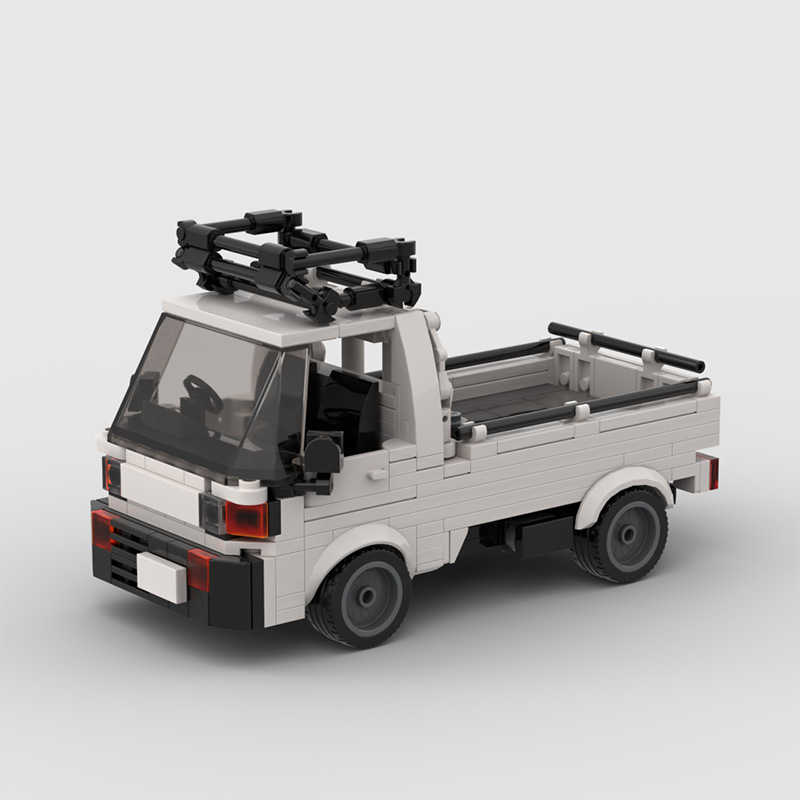 Home-made Building Block MOC Compatible with Lego 8-car Pickup Honda ACTY Assembled speed Series Men's Assembled Model