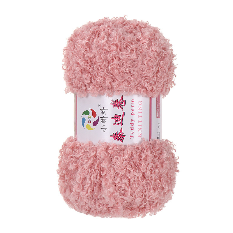 Picture of Wholesale Teddy Curly Wool Loop Thread Handmade DIY Loop Velvet Crochet Thread Hand Knitted Scarf Doll Thread