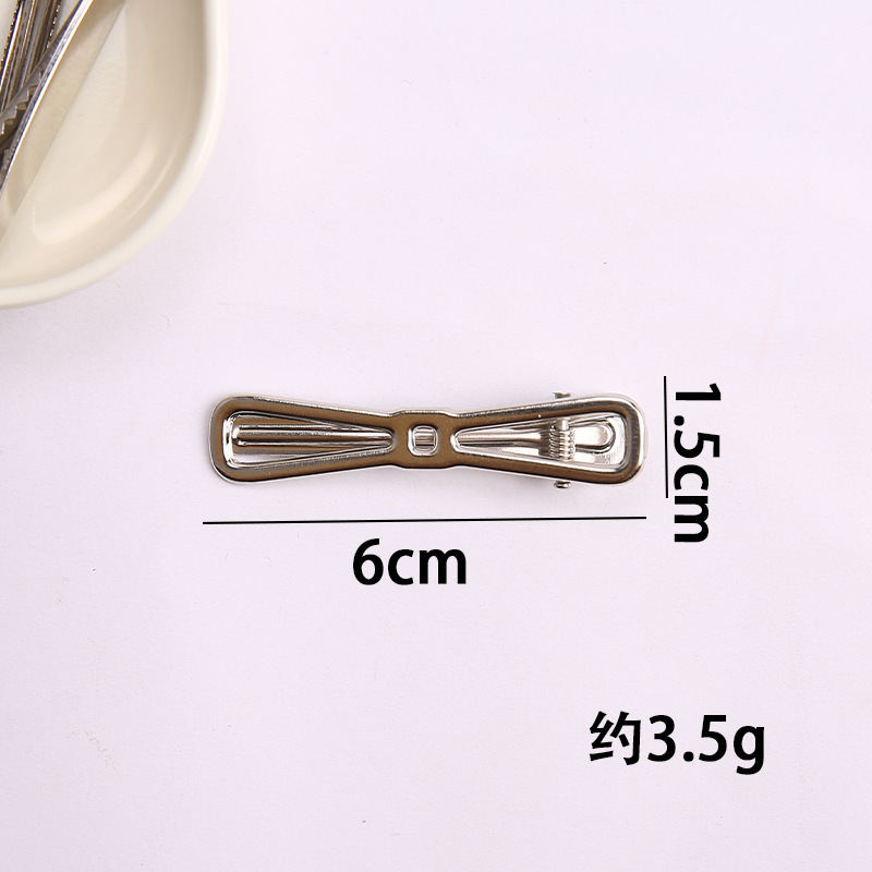 Picture of Y2g hairpin metal sweet cool bangs hairpin makeup hair accessories forehead broken hairpin simple clip 2023 new female