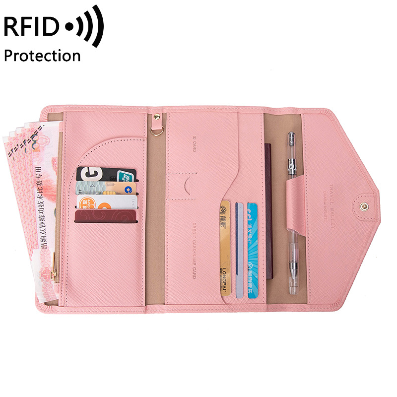 Picture of Cross-Border Passport Bag for Women 2023 New Rfid Multi-Functional Ticket Document Bag for Men and Women Overseas Travel Passport Holder