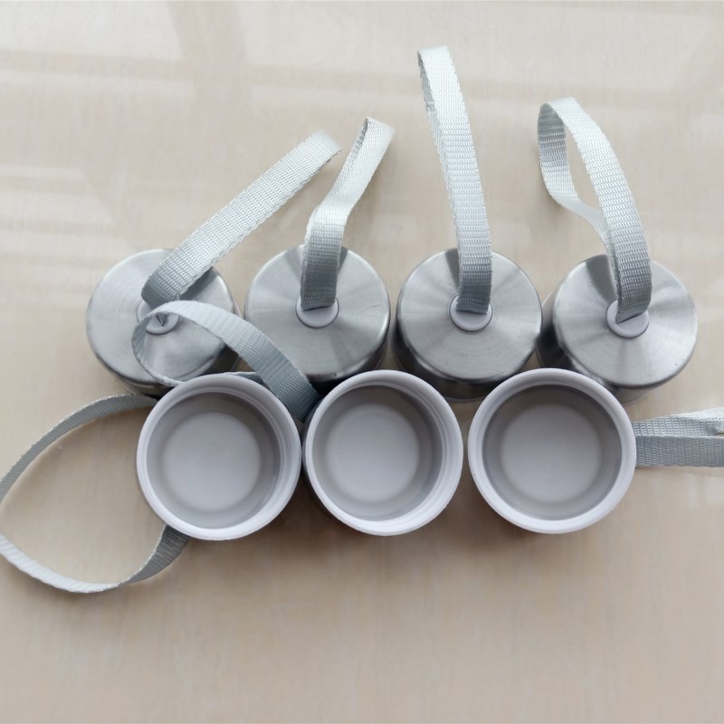 Wholesale stainless steel cup lid glass bottle sports with rope cup lid portable cup lid 330ml sports three piece set