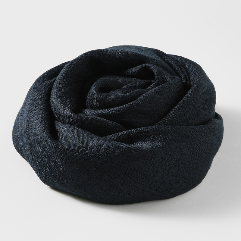 Picture of Solid Color Cotton and Linen Scarf Women's Artistic Sunscreen Scarf Scarf Beach Long Scarf Wholesale Japanese Scarf Advanced Sense
