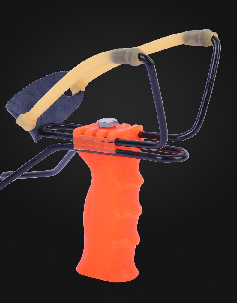 Picture of Slingshot Export Rhubarb Handle Cross-Border Iron Slingshot Fork Plastic Handle Toy Outdoor Bowl Holder Iron Slingshot Fork Holder