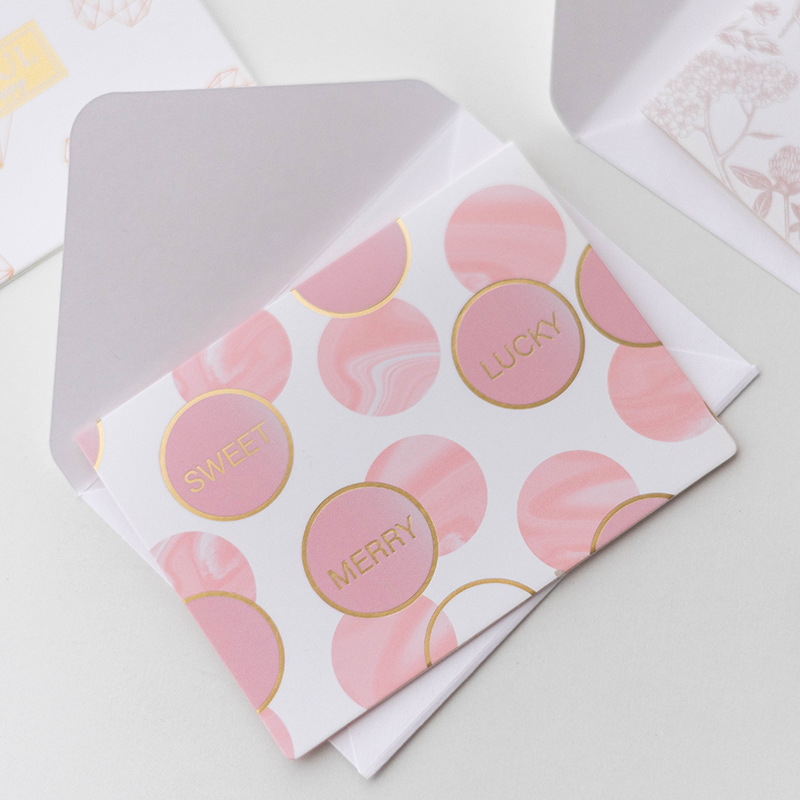 Picture of Senyu Leaf Children's Birthday Gift with Envelope Greeting Card Couple ins Style Holiday Blessing Thanks Mini Card