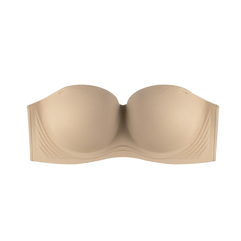 Picture of Original Large Size Strapless Intimates for Women with Big Breasts Push-Up Non-Slip Invisible Tube Top Wrapped Chest Backless Beautiful Back Bra Ef Cover