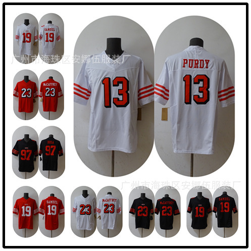 2023 New Legendary Three-Generation Football Jersey 49 Team 23# 97# 19# 85# Team Embroidered T-Shirt