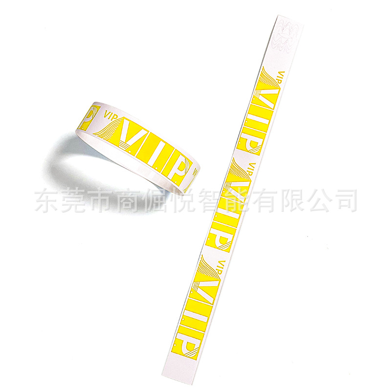 Picture of In stock disposable bracelet playground children's paradise color identification band PP synthetic paper outdoor waterproof wrist strap