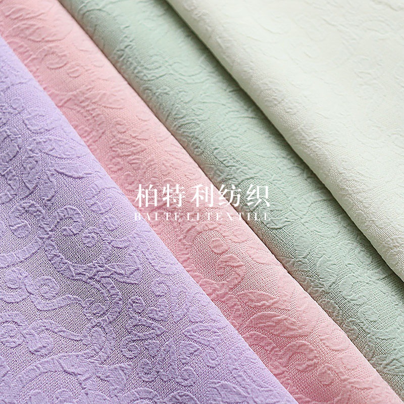 Spring and Summer Imitation Linen Bubble Auspicious Jacquard Fabric Women's Clothing Children's Clothing Hanfu dress Fashion Vest New Chinese Fabric