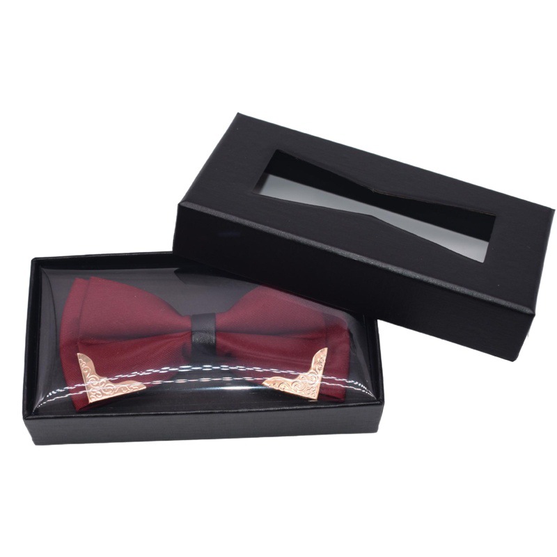 Special cardboard cover bow tie box packaging gift storage box can be printed logo