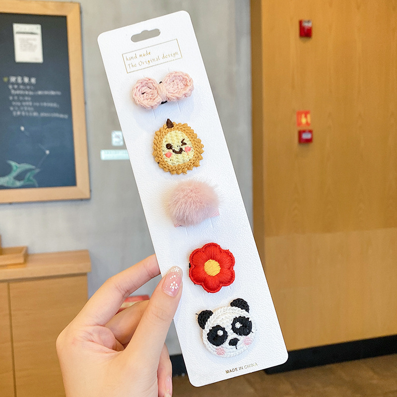 Picture of Cute baby lanugo hair small hairpin baby girl does not hurt hair hair clip baby hair small hair clip children's headdress
