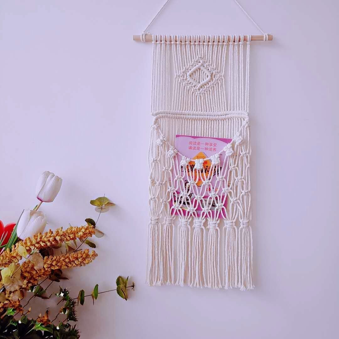 Picture of Nordic ins handmade woven tapestry hotel decoration living room wall hanging home accessories wholesale supply