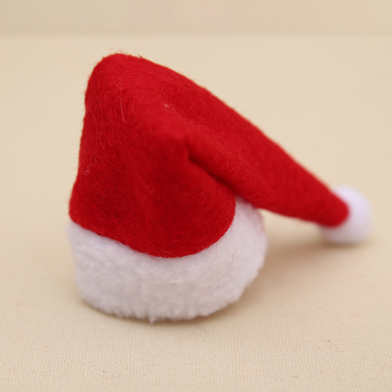 Picture of Christmas creative household items non-woven scarf hat wine bottle decoration creative Christmas wine bottle decoration wholesale