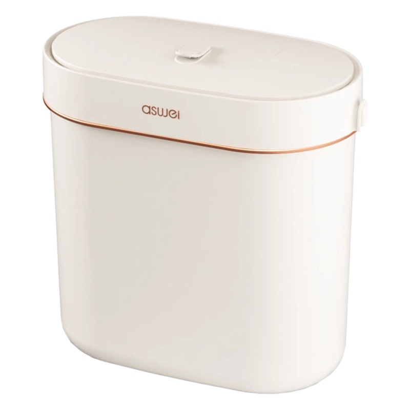 Wall-mounted Trash Bin Household Kitchen Toilet Toilet Special Gap Kitchen Waste Paper Basket with Lid New Storage Bucket