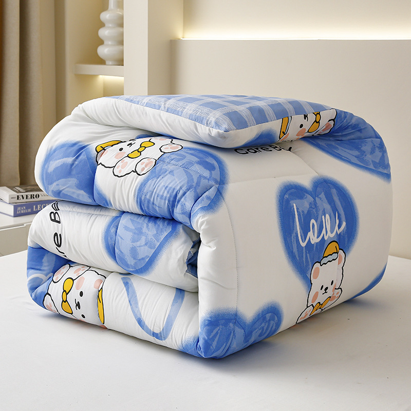 Picture of Factory wholesale cotton quilt 8kg 6 winter quilt core student dormitory single quilt double bedding padded warm four seasons quilt