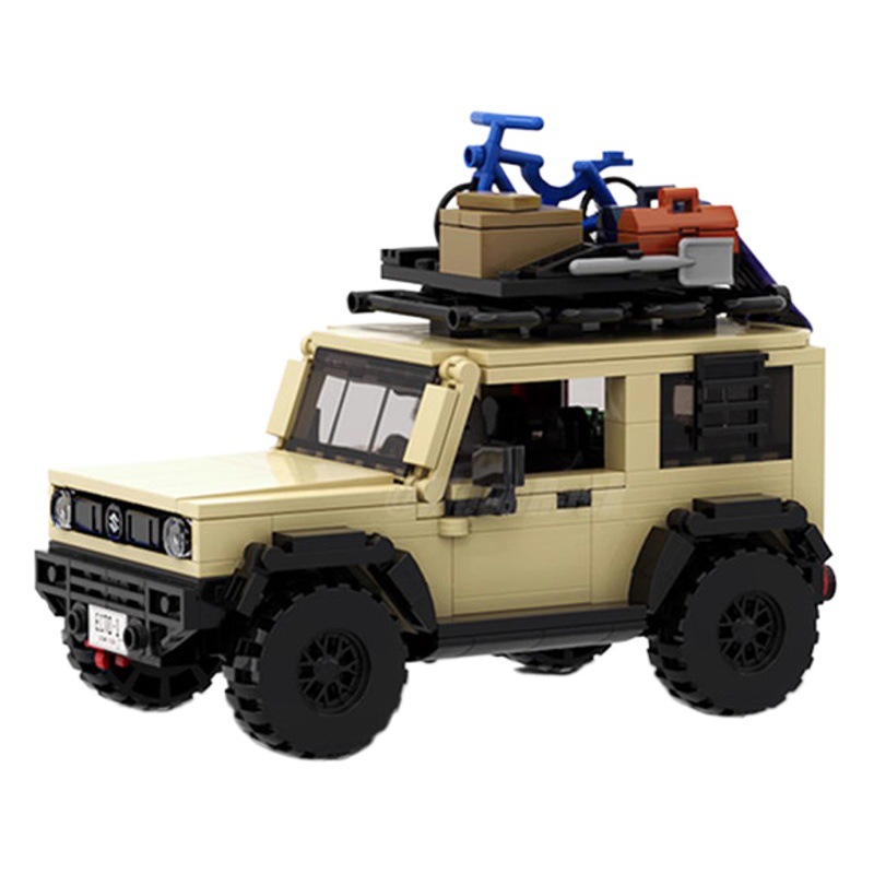 Cross-border MOC-127321 Suzuki Jimny Small Particle Building Blocks Super Racing Model Assembled Set Gift for Men