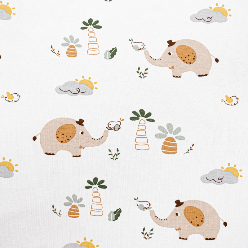 Picture of 195g day bamboo fiber knitted cotton wool cloth 70 bamboo 30 cotton knitted bamboo cotton baby climbing clothes sleeping bag summer cool quilt fabric
