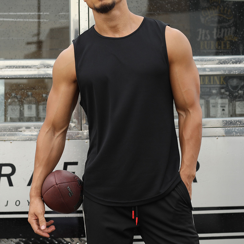 Summer Marathon Quick-Drying Sports Vest Men's Sleeveless Vest Running Training Basketball Loose Fitness Vest