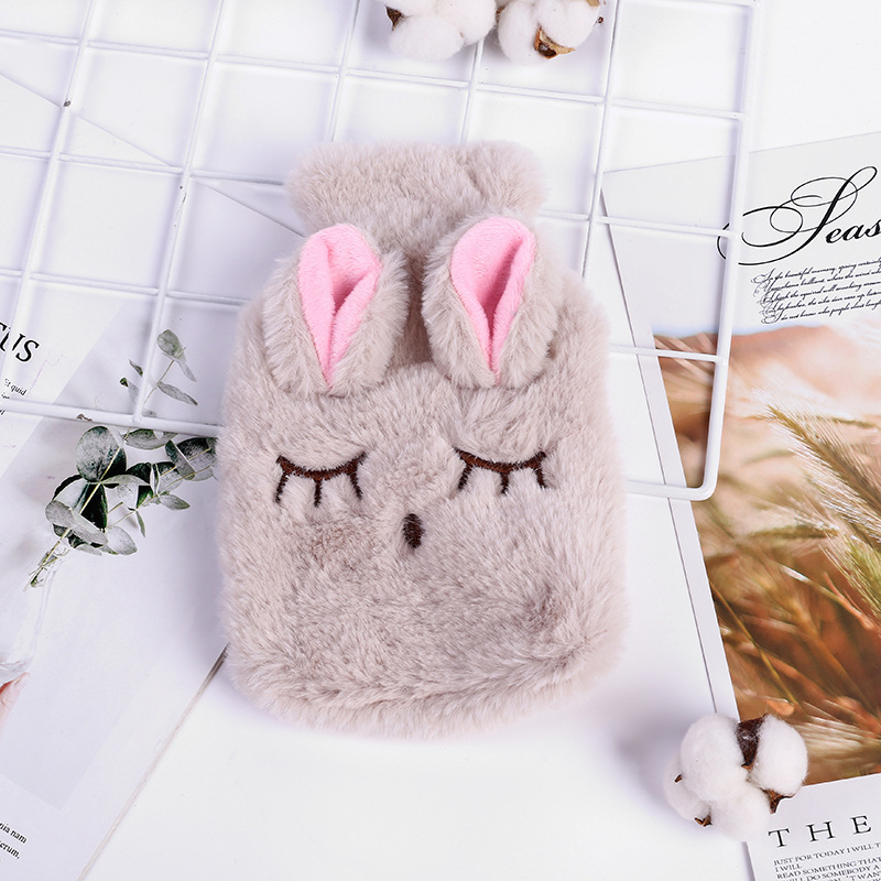 Picture of Cartoon Plush Hand Warmer, Removable and Washable, Water-Filled Hot Water Bottle, Super Cute and Cute Animal Water Bottle