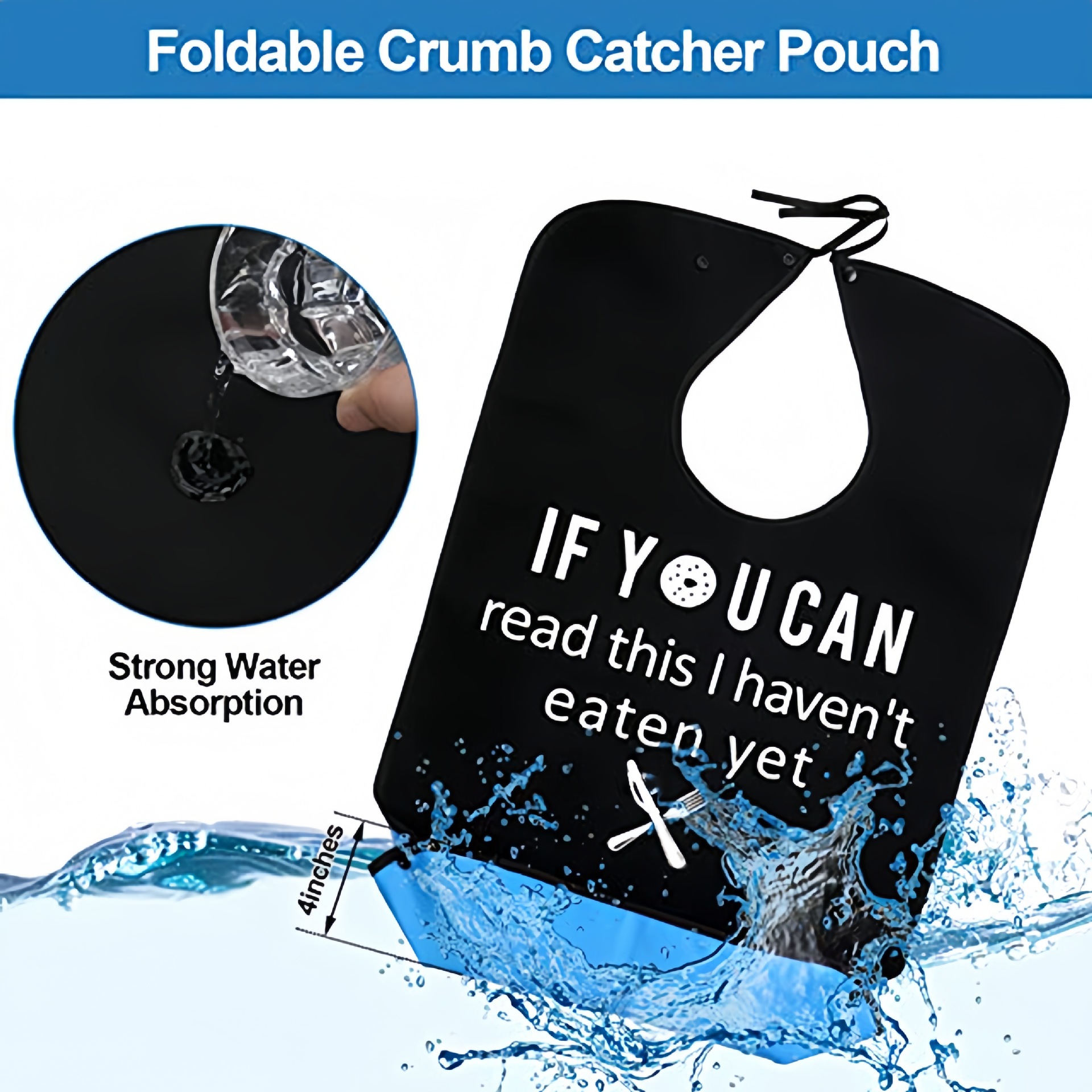 Picture of Adult Bibs Are Waterproof and Stain-Resistant, Elderly Eating Bibs Are Enlarged and Washable Saliva Towels, Adult Aprons and Bibs