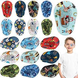 Picture of Amblyopia shading eye patch full cover children strabismus correction training single-eye shielding single-eye mask glasses mask eye patch