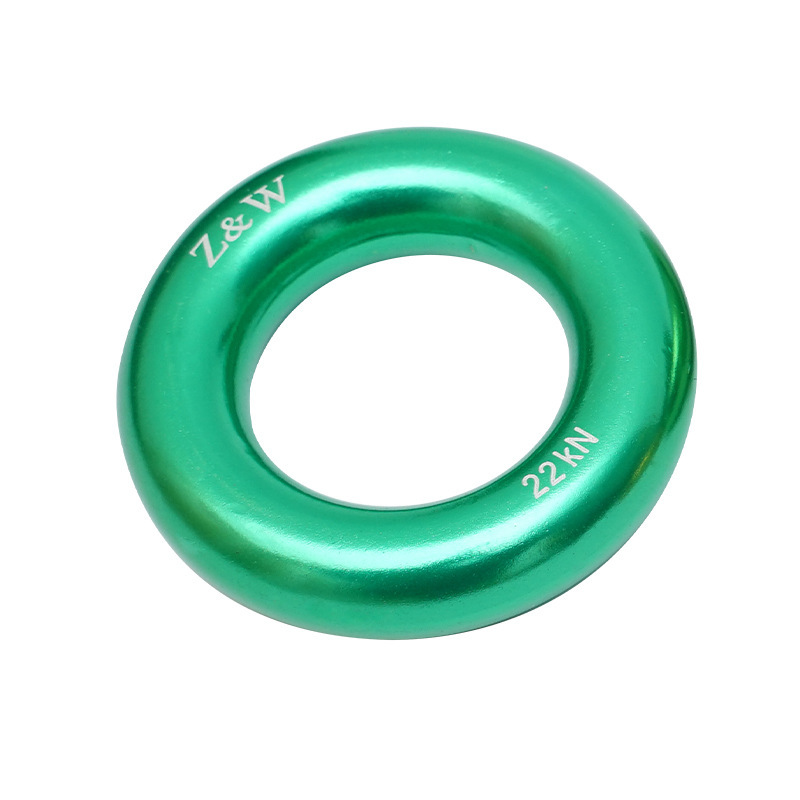 Picture of Q & C outdoor mountaineering climbing multi-functional aluminum alloy ring climbing flat belt ring belt connecting ring bearing 22KN