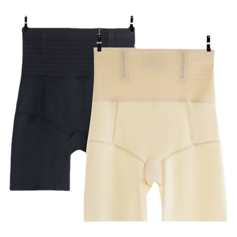 Mid-waist Belly-lifting Hip-lifting Safety Pants Women's Anti-walking Wedding Photo Girdle Flesh-colored Traceless Underwear Bottoming Boxers