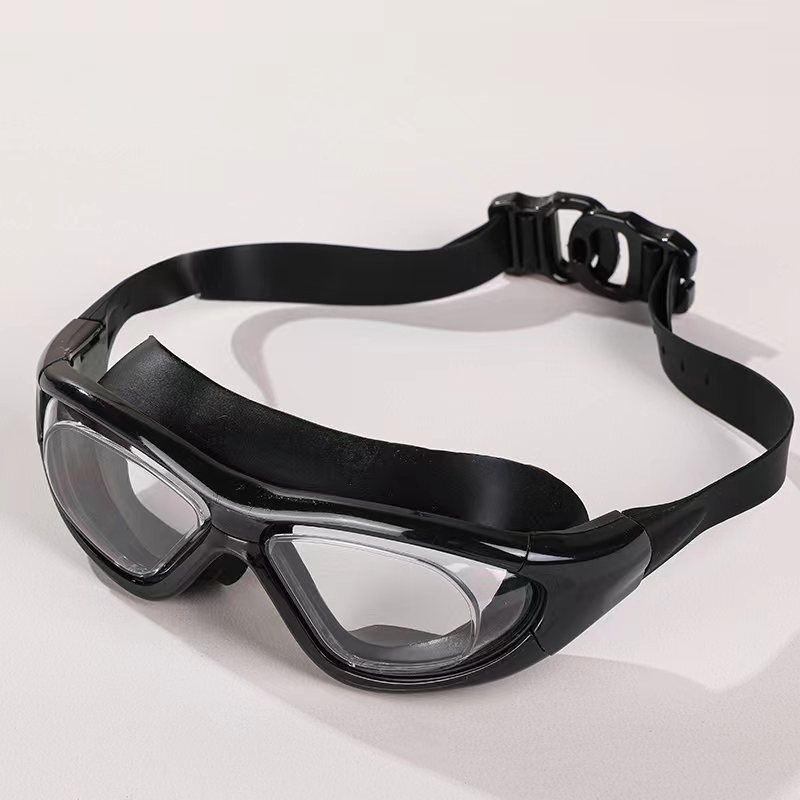 Picture of Manufacturer Supplies High-Definition Swimming Goggles for Adults, Men and Women, Waterproof and Anti-Fog, Large-Frame Swimming Goggles, Super Anti-Fog Upgrade