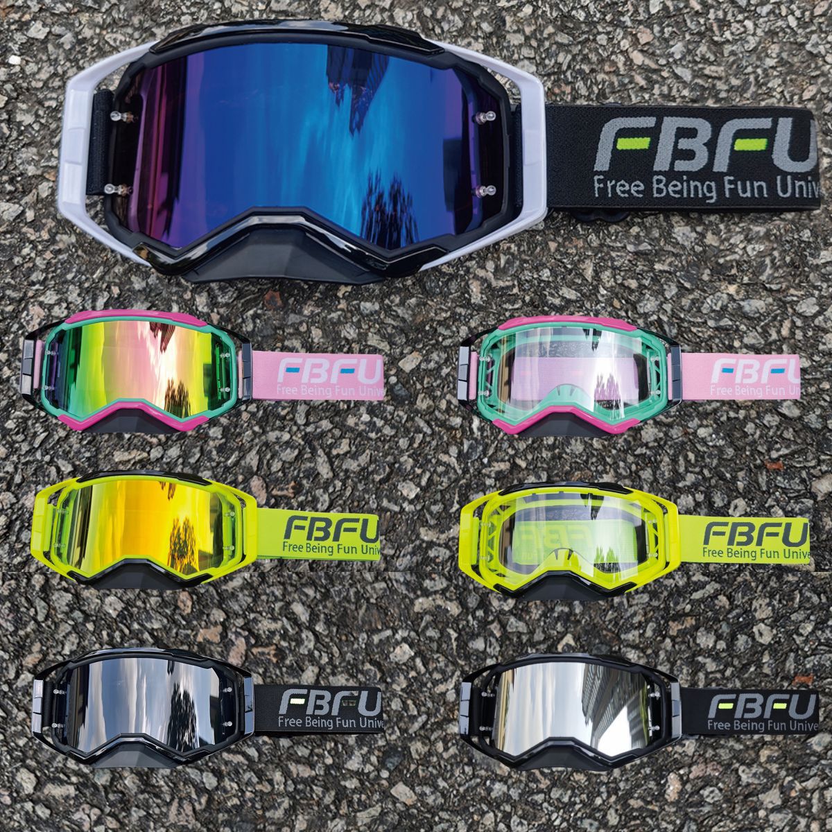 Cross-border in-stock off-road motorcycle goggles, wind-goggles, downhill mountain bikes, cycling windbreakers, sunglasses, and glasses