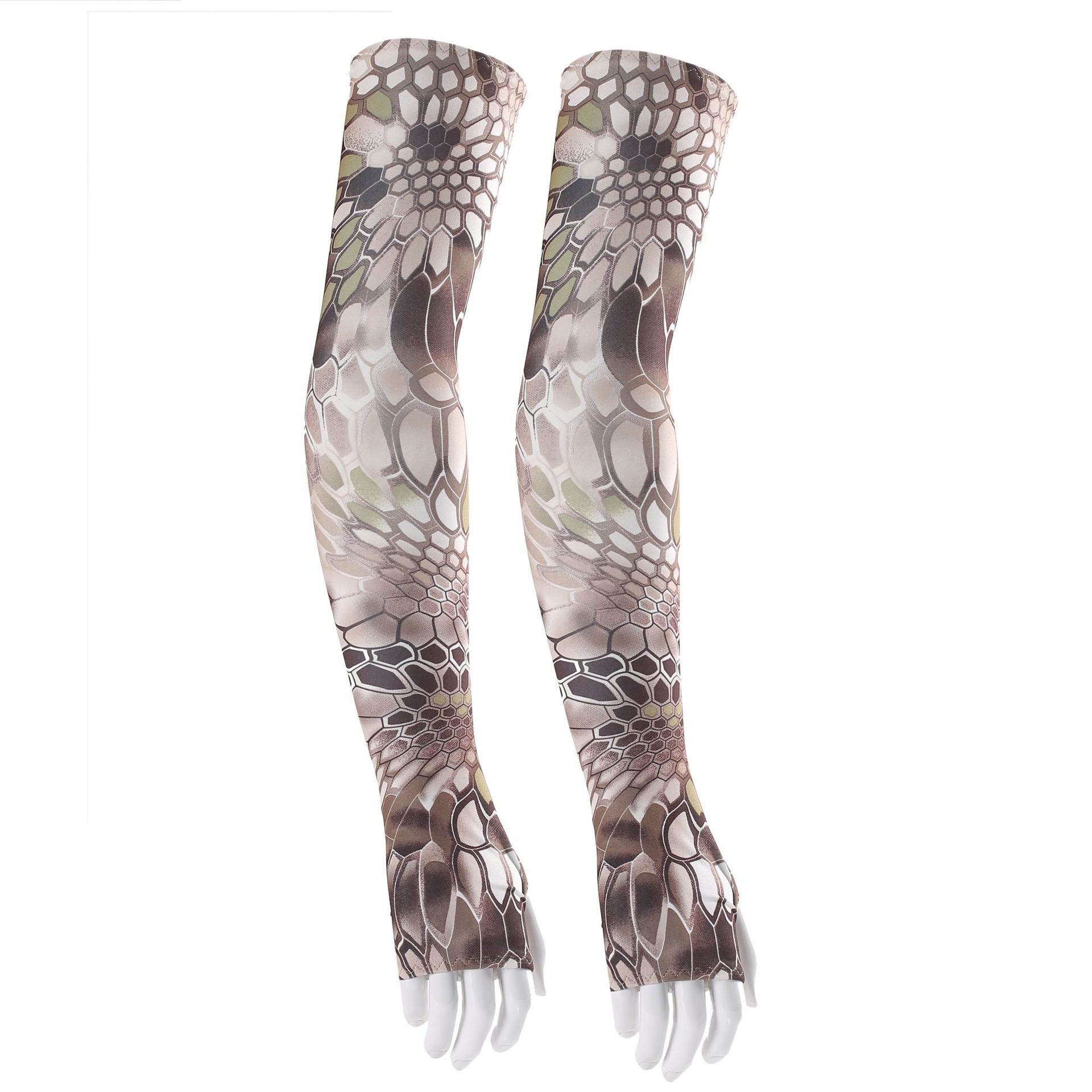 Picture of New Summer Ice Silk Sunscreen Sleeves Bicycle Cycling Sleeves Extra Long Sports Outdoor Fishing Mountaineering Sleeves