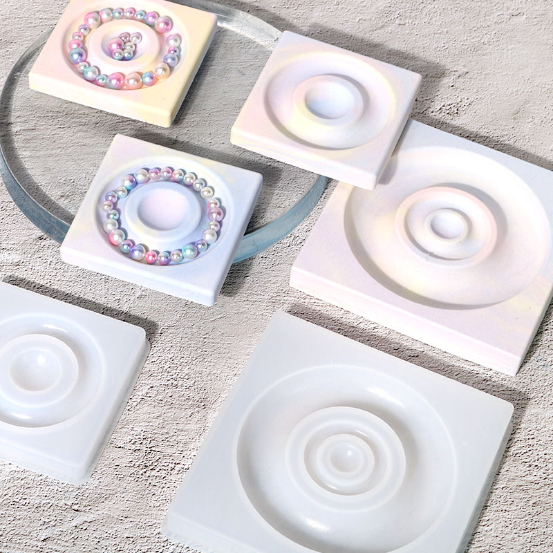 Picture of Deyi Yangyang DIY Jewelry Plate Glue Mold Aromatherapy Ashtray Silicone Mold Ins Cross-Border Supply