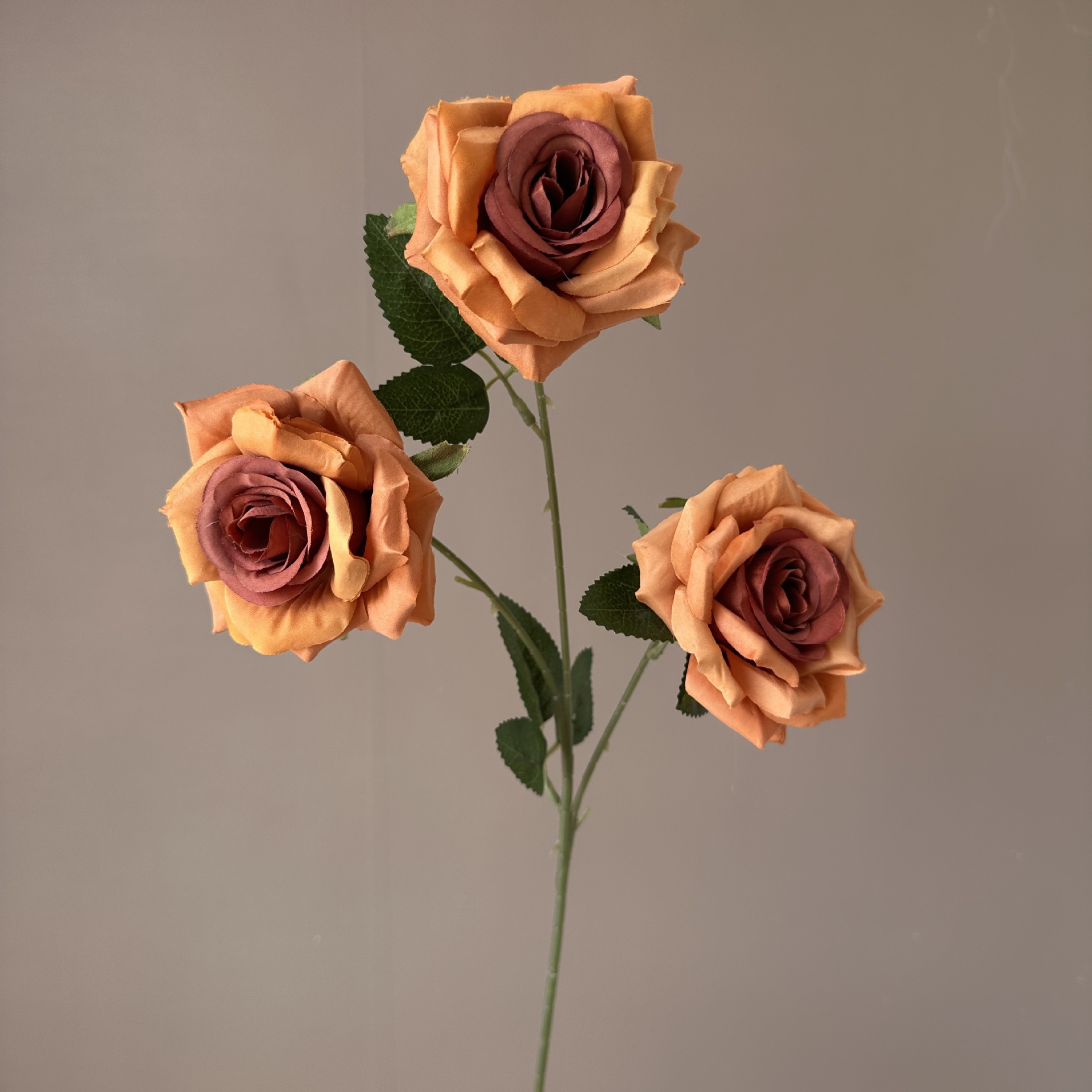 Picture of New 3-Head Diamond Rose Artificial Flower Wedding Hall Decorative Flower Artificial Flower Amazon Export Bouquet Rose Flower