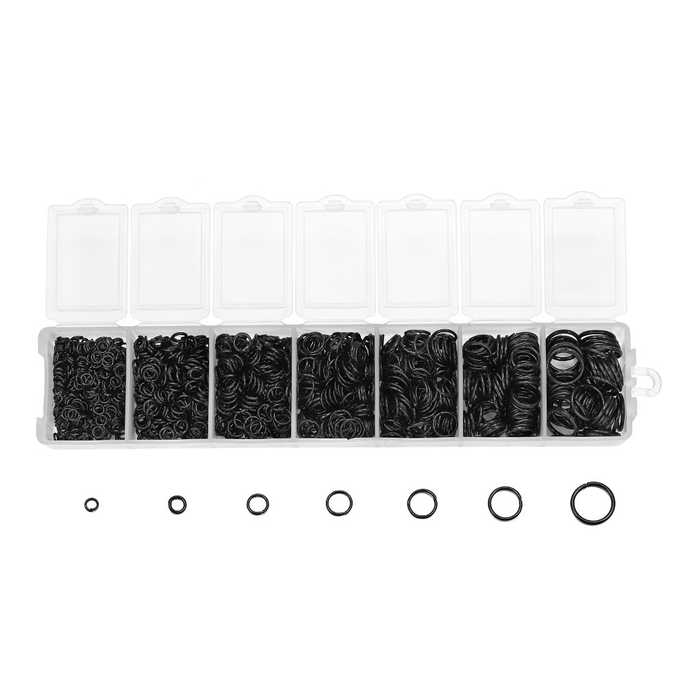 Picture of Earring material set single ring flat ring jump ring iron ring bracelet necklace buckle accessories DIY jewelry material set