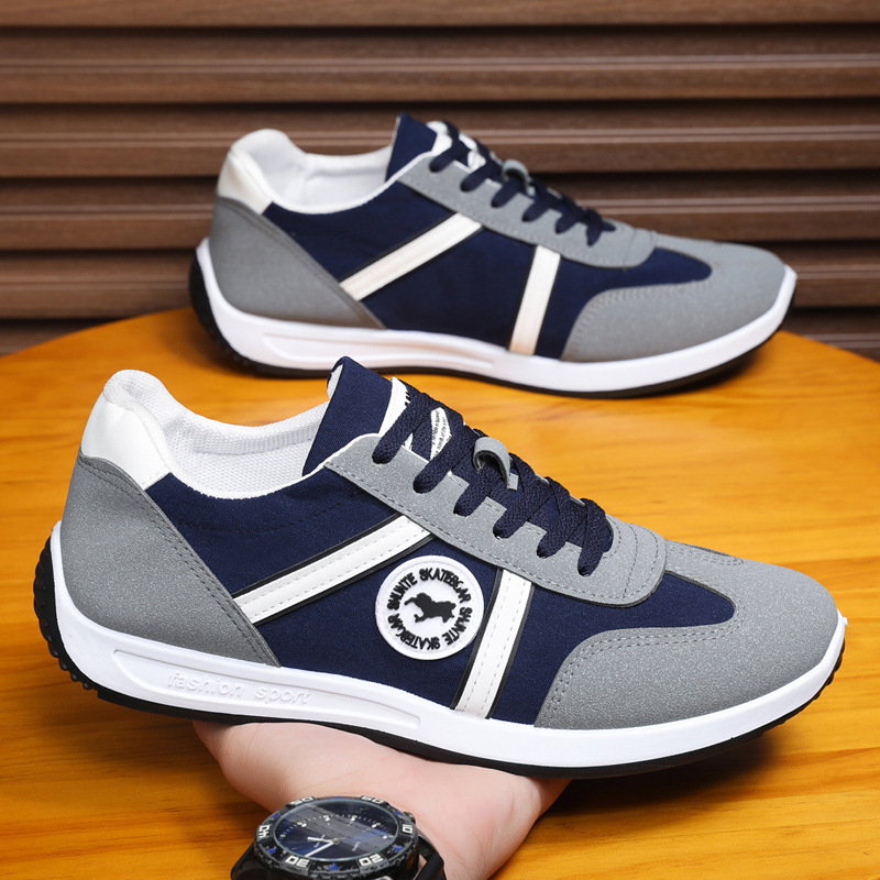 Men's Shoes Autumn New Breathable Cloth Top Fashion All-match Casual sneaker Explosions Men's Lace-up Student Shoes