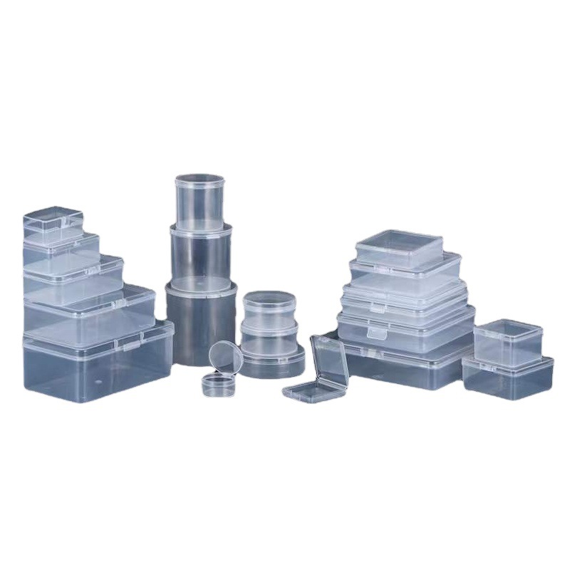 Factory spot wholesale pp box rectangular plastic box transparent storage parts box square accessories packaging box
