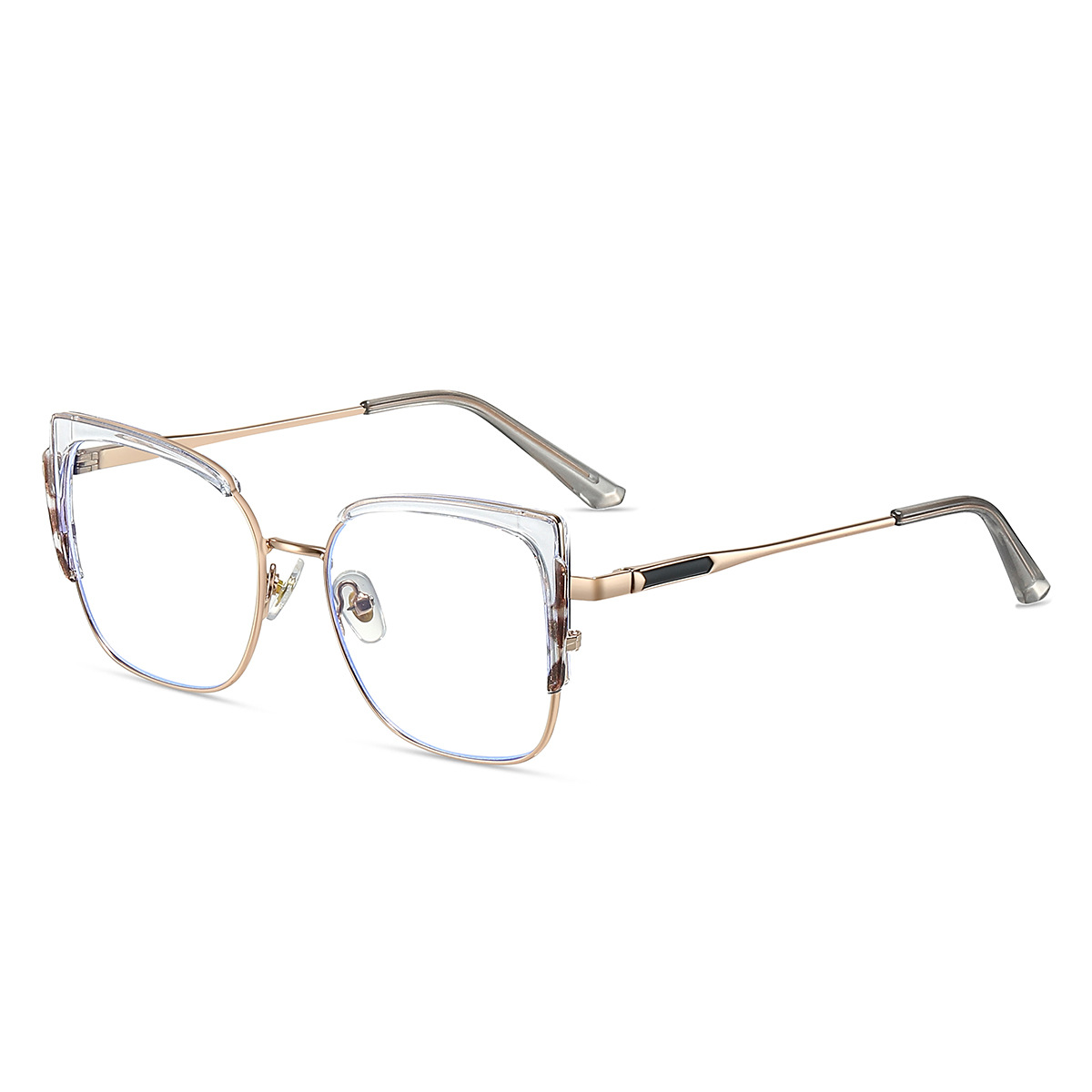 Picture of 87327TR90 Metal Glasses Frame Square Glasses Frame Anti-blue Glasses Frame Ins Trendy Hot Selling Glasses Frame