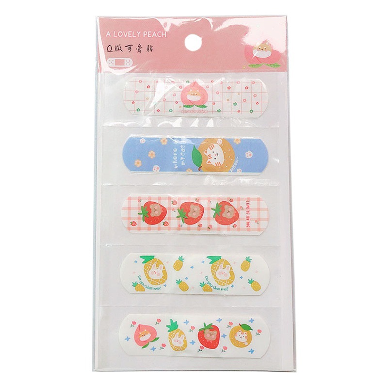 Lovable Kapibala Band-Aid Student Portable Band-Aid Boxed Household Breathable Children's Girls' Heart Decorative Paste