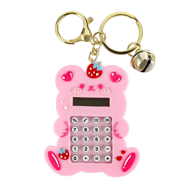 Picture of Internet Celebrity Fruit Arithmetic Calculator Doll Keychain Pendant Cartoon Children's Educational Toys Bag Pendant Wholesale