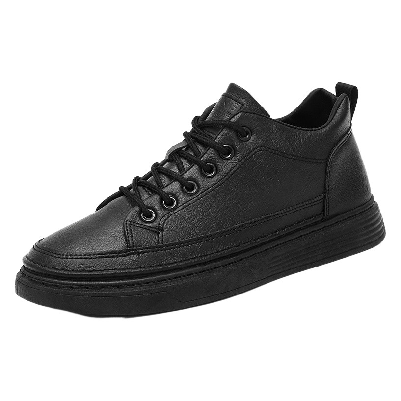 Spring Men's Shoes New breathable business casual shoes men's Korean-style versatile non-slip black leather shoes Sports Board shoes men