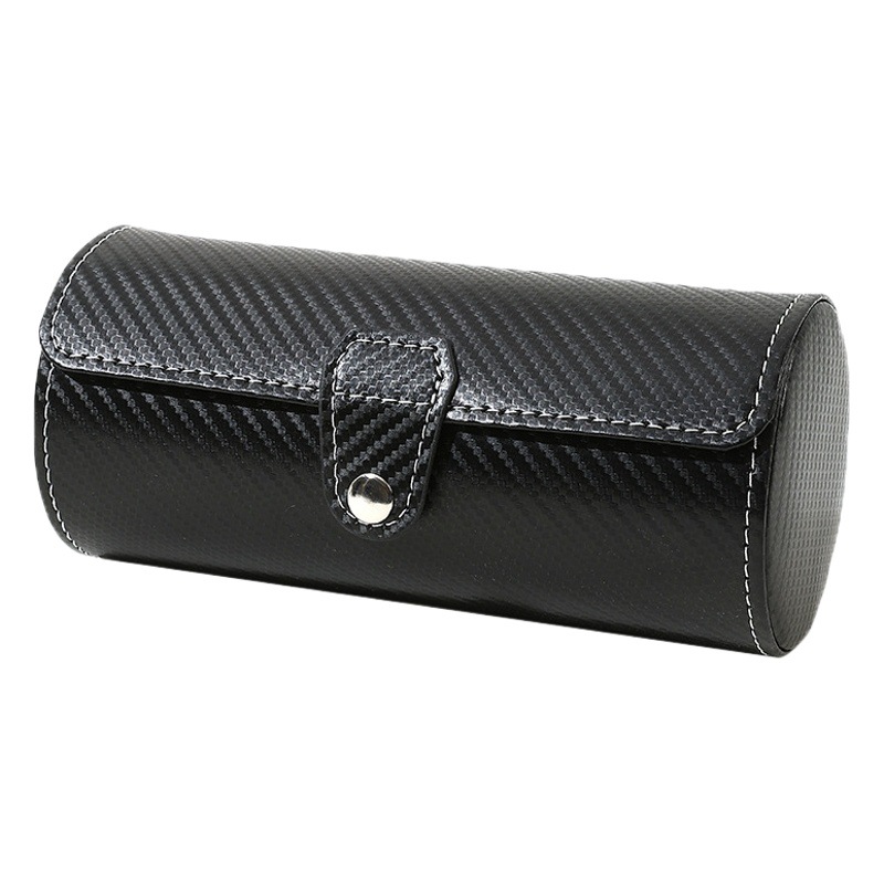 Spot wholesale portable 3 cylinder watch box pu leather watch storage box jewelry watch box gift box