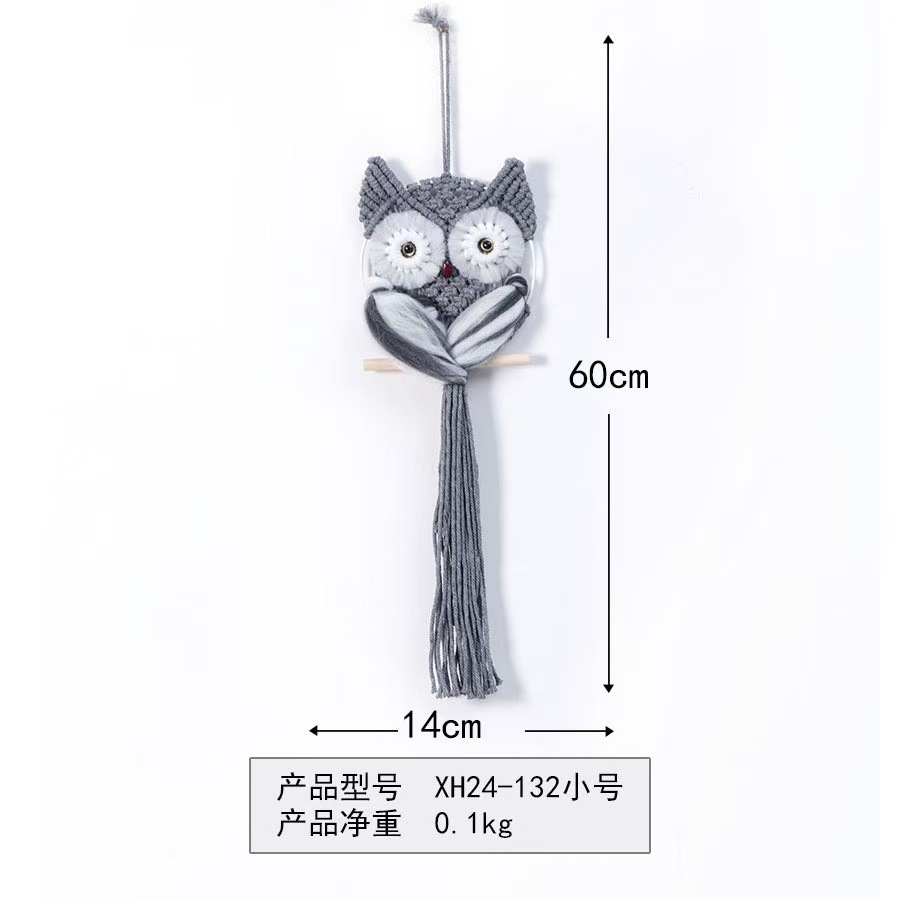 Picture of Cotton Rope Hand-woven Owl Pendant Bohemian Creative Wall-hanging Blanket Nordic Style Home Decoration Hanging Ornaments