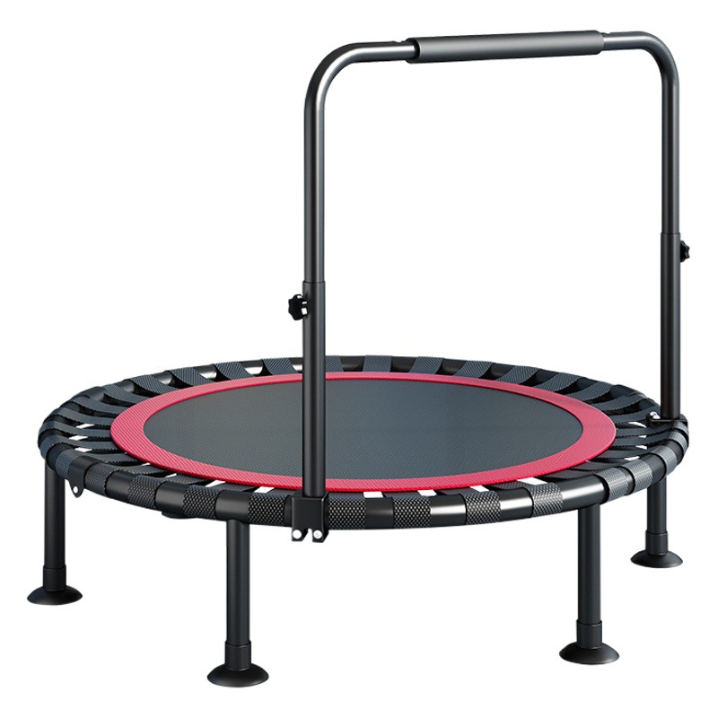 Trampoline Household Children's Indoor Jumping Bed Baby Adult Fitness Folding Trampoline with Strap Rubbing Bed