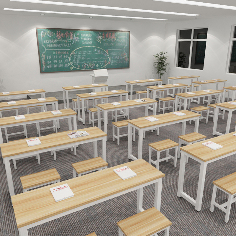 Training Tables, Desks, and Chairs, Long Tables, Single and Double Desks for Primary and Secondary School Students, Tutoring Class Desks, Manufacturer Wholesale