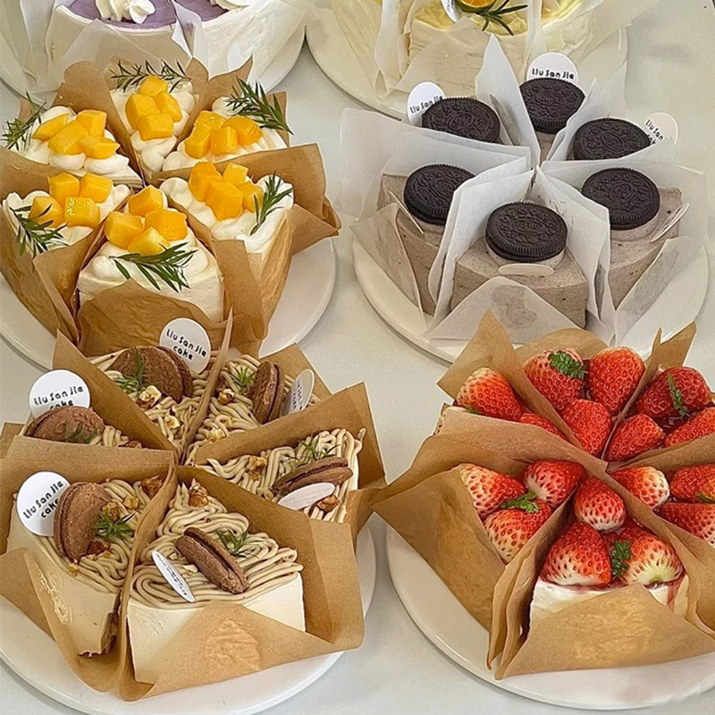 Cake Cut Oil Paper Basque 4/6/8 inch Tiramisu Separator Paper Baking Dessert Oil-proof Packaging Pad Paper