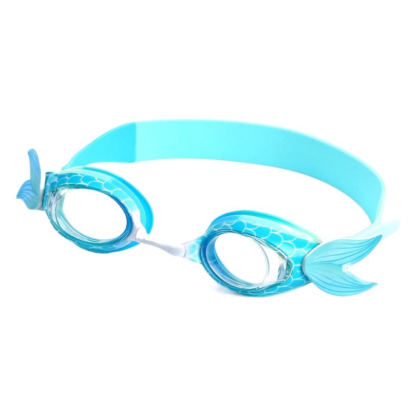 Eyelash children swimming goggles silicone mermaid cartoon swimming goggles waterproof anti-fog HD swimming glasses wholesale