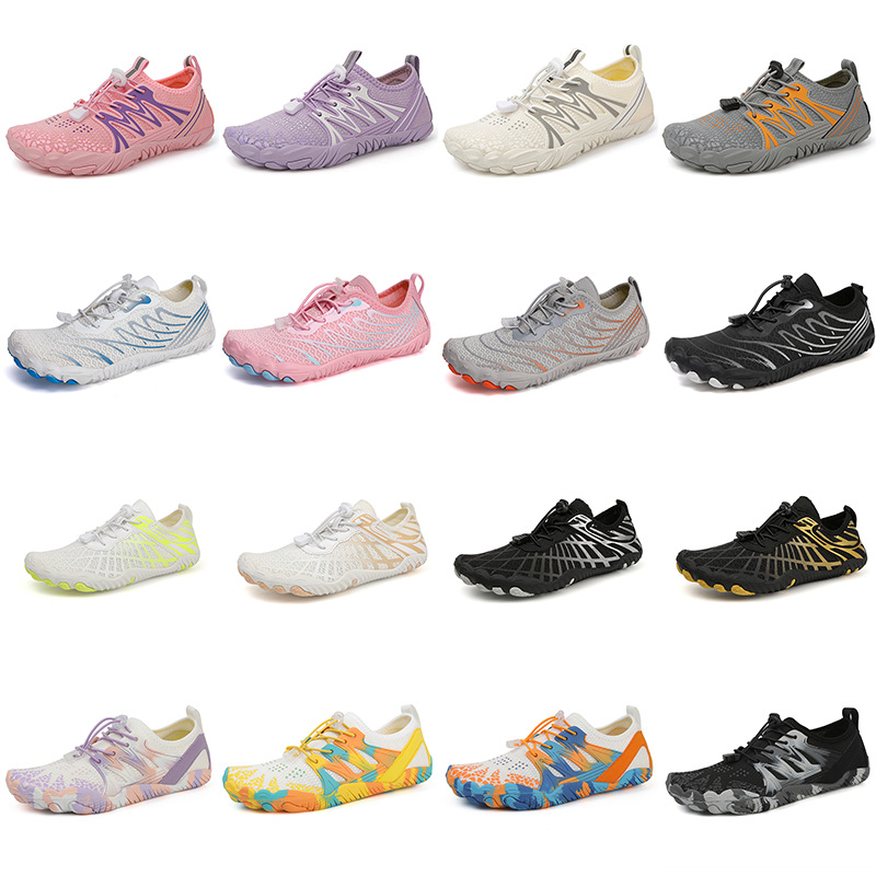 Cross-border Summer Tracing Shoes Quick-drying Breathable Wading Shoes Lightweight Wading Shoes Outdoor Mountaineering Shoes for Men and Women Non-slip Wear-resistant