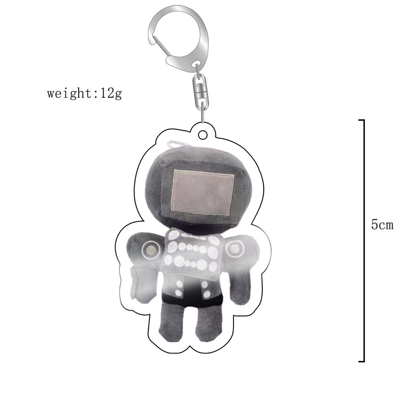 Picture of Cross-border new toilet man keychain skibidi toilet monitor Man TV man creative killer pendant batch